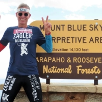 Rolf Majcen beim Mount Blue Sky Ascent