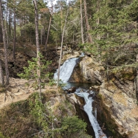 Stuibenfall Wasserfall 12: Im obersten Abschnitt.
