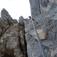 Großer Buchstein - Westgrat (44): Südwandband Klettersteig