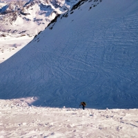 Pirchkogel Skitour 09: Die steilste Passage im Aufstieg.