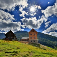 Die Dümlerhütte im Toten Gebirge