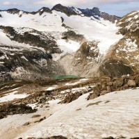 Keeskogel 02: Kurz nach der Kürsingerhütte mit Blick auf den Gletschersee