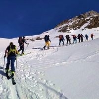 Scheiberkogel Skitour 12: Eine Achtergruppe, die ebenfalls nicht wirklich weiß, wo die Tour noch hin führt;)