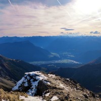 Imster Muttekopf 21: Gipfel-Panorama mit Blick nach Imst