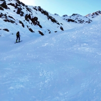Lampsenspitze Skitour 07: Der Gipfel ganz hinten im Hintergrund.