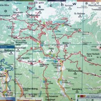 Ebenstein 02: Die Karte zeigt die Route über Weg 836 und 831