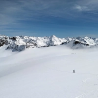 Schuchtkogel Skitour 09: Blick zurück auf den Gipfelhang
