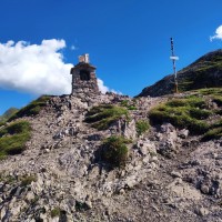Hochfrottspitze-Überschreitung 62: Denkmal.