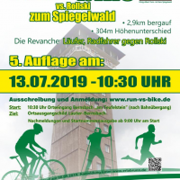 Run vs. Bike vs. Rollski zum Spiegelwald