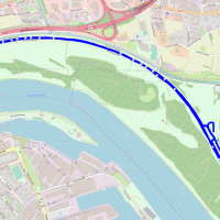 Laufstrecke Linz-Triathlon