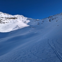Skitour Fundusfeiler 11: Vor dem Zustieg zum Westgrat.