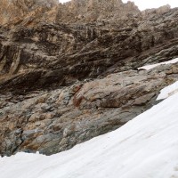 Bernina-Überschreitung 17: Nun geht es links den neuen Steig bergauf