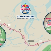 Red Bull Wattlauf: Die Strecke
