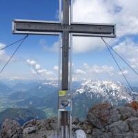 Großer Buchstein - Westgrat (36): Gipfelkreuz