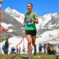 Aletsch-Halbmarathon, Siegerin Sarah Tunstall. Foto: alphafoto.com