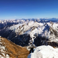 Scheiberkogel Skitour 29: Blick nach Italien - Pfelders.