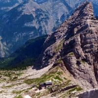 Birnhorn 21: Das Mitterhorn kann nur über einen C/D-Klettersteig erreicht werden.