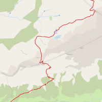 Strecke Tschachaun Bergtour über die Anhalter Hütte