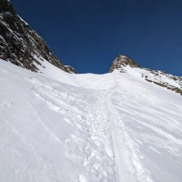 Skitour Hoher Seeblaskogel 13: Eine etwas steilere Passage, bevor der Grüne Tatzen Ferner erreicht wird.