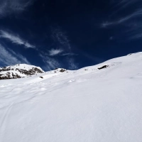 Skitour Heimspitze 06: Erster Abschitt des Südhanges.