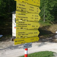 Warscheneck via Südost-Grat: Von nun an sind es 3:30 Stunden zu zum Gipfel