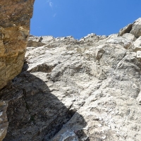 Parseierspitze-Bild-42 - Die schlüsselstelle, ein schwer zu umkletternder Fels - besonders beim Abstieg schwierig.