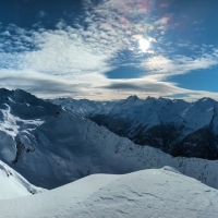 Sechszeiger Skitour 12: Gipfel-Panorama.