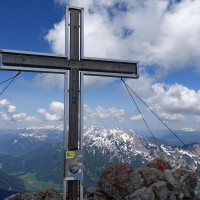 Großer Buchstein - Westgrat (37) Gipfelkreuz