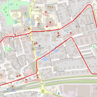 Strecke Friedberger Halbmarathon