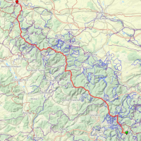 GutsMuths-Rennsteiglauf: Strecke Supermarathon