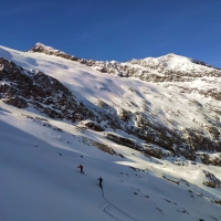 Scheiberkogel Skitour 14: Auch die 8er-Gruppe wählt diese Route