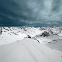 Skitour Hohe Wasserfalle: Panorama vom Gipfel