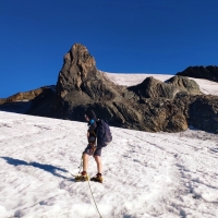 Hochvernagtspitze 09: Der Gupf. Kurz davor ist eine Querung auf den Vernagtferner möglich, mit direktem Aufstieg zum Gipfel.
