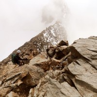 Bernina-Überschreitung 55: Abstieg über den Spallagrat