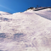 Essener Spitze Skitour 03: Hier kann mittlerweile das Skigebiet nach links verlassen werden.