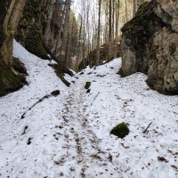 Krummbachstein 11: Etwas Trittsicherheit ist zumindest im Winter gefragt