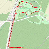 Strecke Ostseecross-Lauf Teichland 2,5 km Schnupperlauf