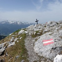 Admonter Kalbling - Sparafeld - Riffel - Kreuzkogel Rundtour 24: Gipfel 1 ist erreicht