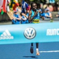 Bornes Jepkirui Kitur, Siegerin des Prag-Marathons. Foto RunCzech