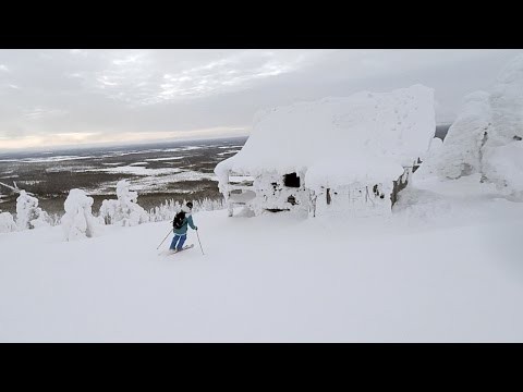 Skiing in Levi, Finland, Lapland