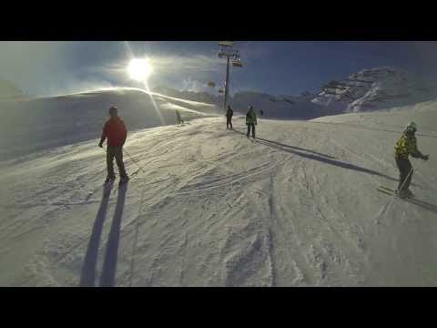 Skifahren in Garmisch Partenkirchen, Deutschland 2014
